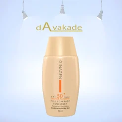 کرم ضد آفتاب SPF50 پوست مختلط تا چرب رنگی شماره 03 ژیناژن | GinaGEN