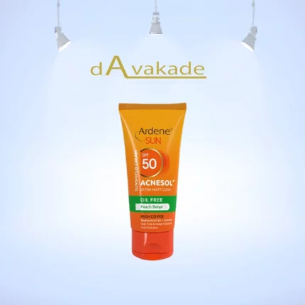 کرم ضدآفتاب SPF50 فاقد چربی بژ طبیعی اَکنسول آردن ARDENE ACNESOL