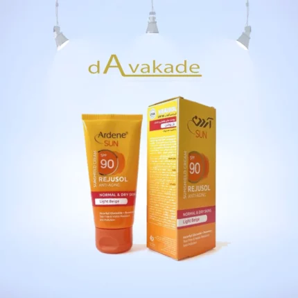 کرم ضدآفتاب SPF90 بژ هلویی مناسب پوست خشک رجوسول آردن ARDENE REJUSOL