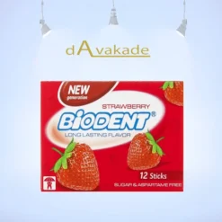 BIODENT آدامس باطعم توت فرنگی بدون شکر بایودنت