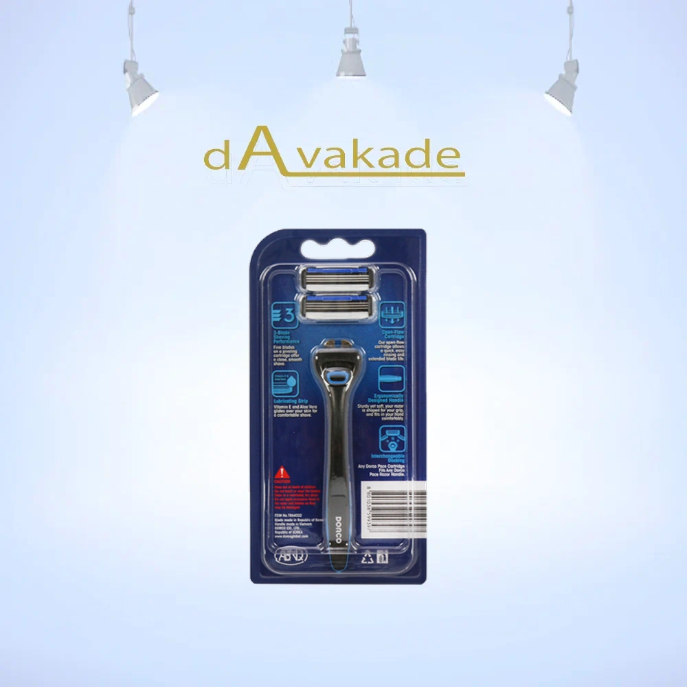خودتراش سه لبه یدک دار مردانه DORCO دورکو TRA4002