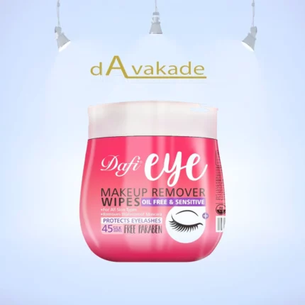 دستمال مرطوب پاک کننده آرایش دور چشم دافی DAFI درب‌دار