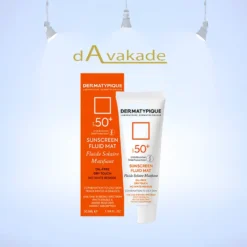 فلوئید ضد آفتاب SPF50 پوست چرب بی رنگ DERMATYPIQUE درماتیپیک