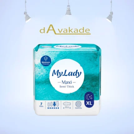 نوار بهداشتی مکسی نیمه ضخیم مشبک سایز XL مای لیدی