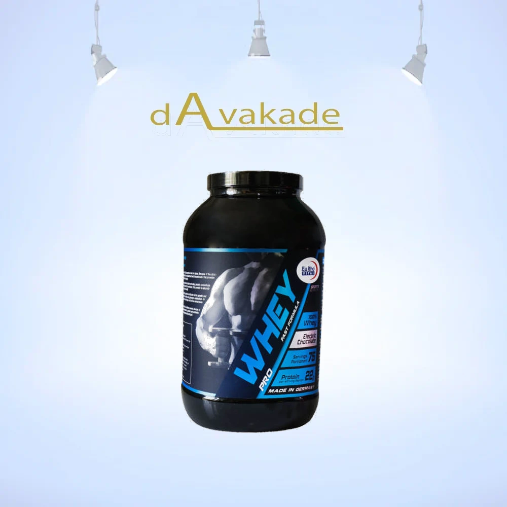 پودر وی پروتئین WHEY EURHO VITAL پروتئین خالص ۱۰۰۰ گرمی