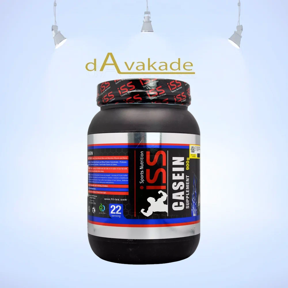 پودر پروتئین کازئین ISS CASEIN مکمل ۹۰۰ گرمی WHEY