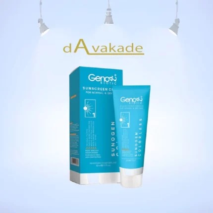 کرم ضد آفتاب SPF50 پوست خشک بی رنگ ژنوبایوتیک