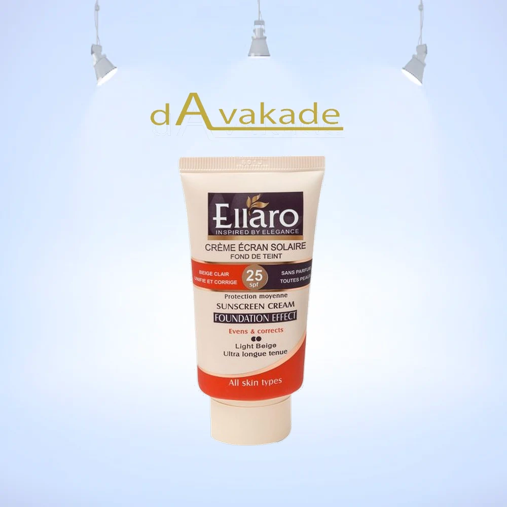 ELLARO کرم ضد آفتاب SPF25 بژ روشن