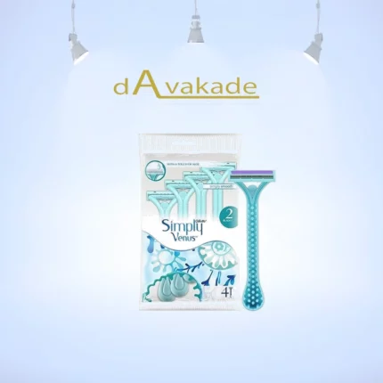 GILLETTE خودتراش ونوس پفکی دو لبه 4 عددی VENUS SIMPLY