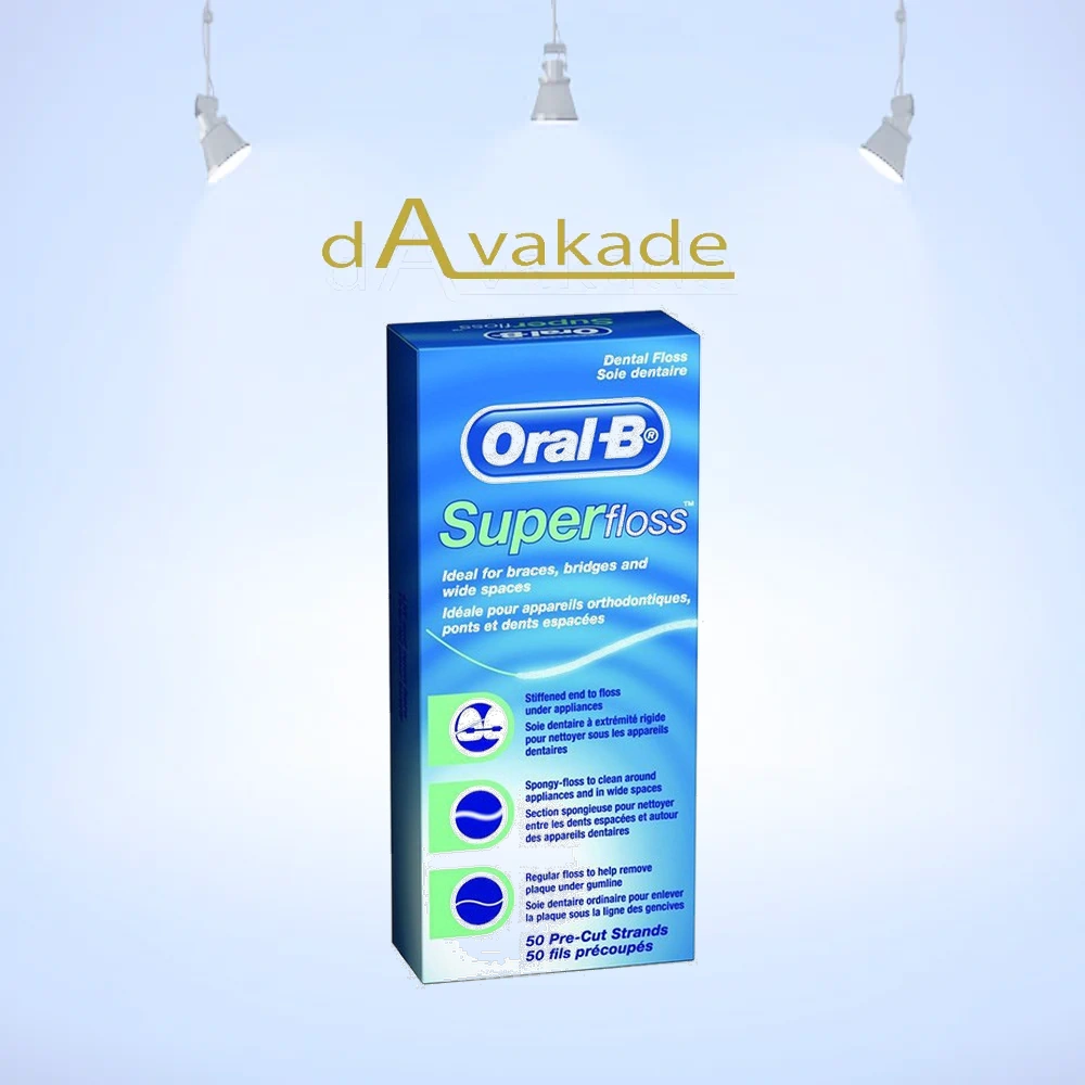 SUPER SMILE نخ دندان 50متری BUBBLE GUM SUPER SMILE نخ دندان 50متری BUBBLE GUM