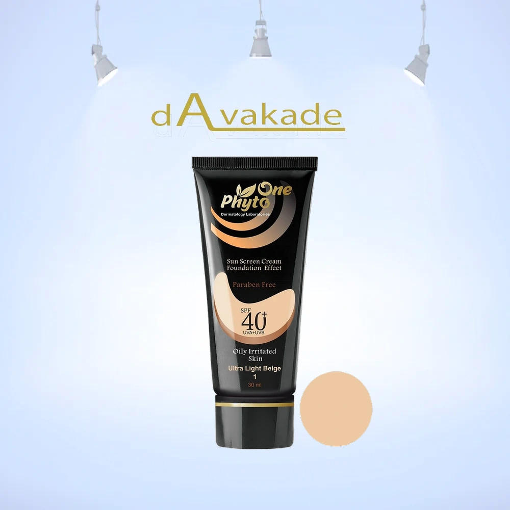 ضد آفتاب SPF40 پوست چرب و حساس بژ خیلی روشن فیتووان PHYTO ONE