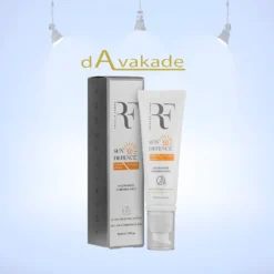 کرم ضد آفتاب فیوژن واتر RF مدل Sun Defence SPF50 بژ روشن مخصوص پوست چرب و مختلط